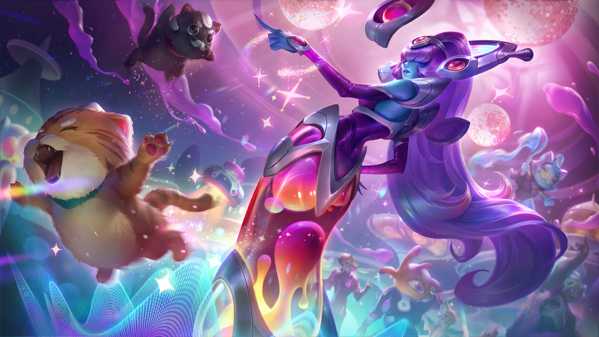 2K LOL 英雄联盟 冰霜女巫 太空律动 丽桑卓 高清 壁纸