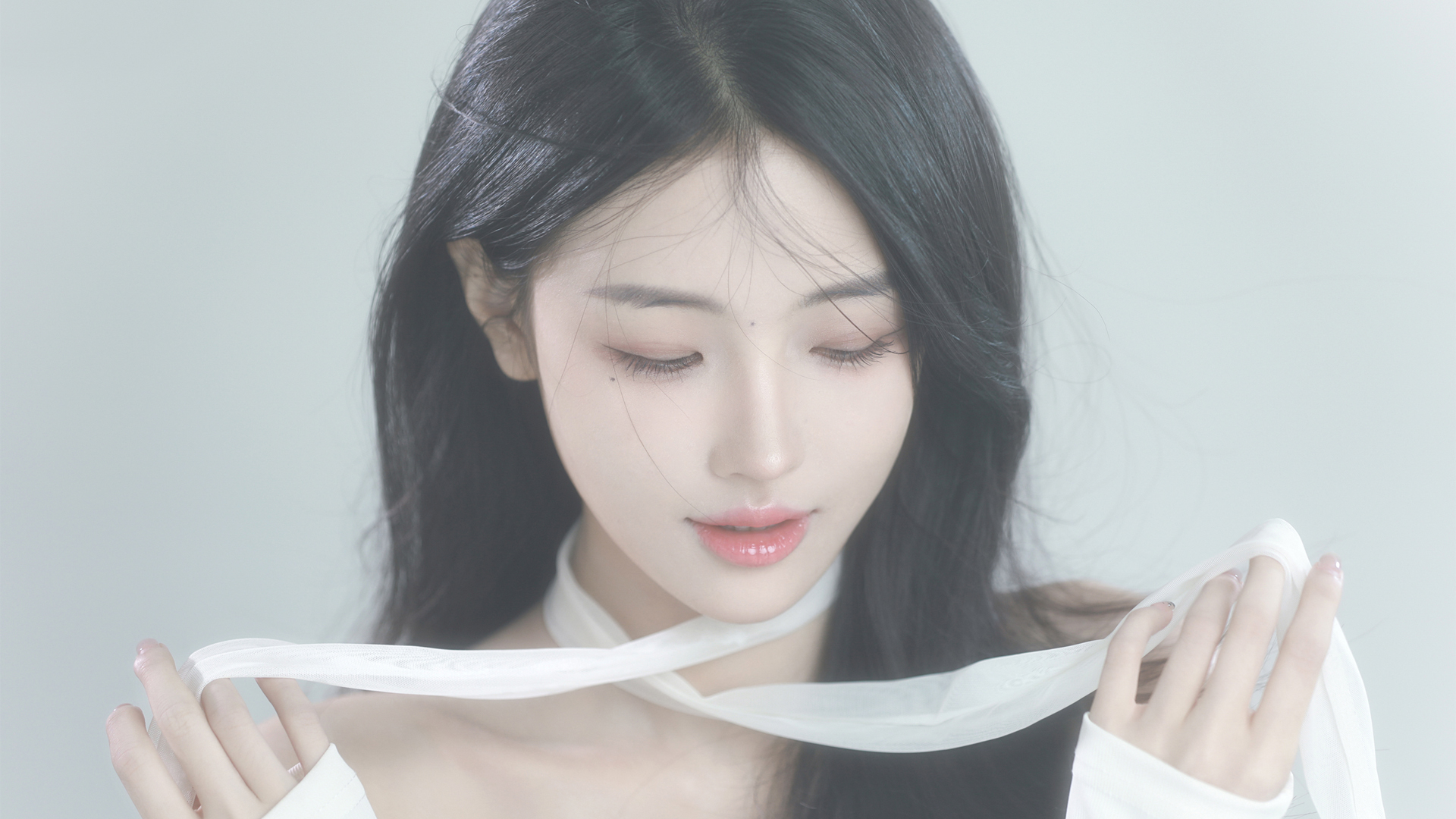长发美女超清壁纸，免费下载电脑桌面大图