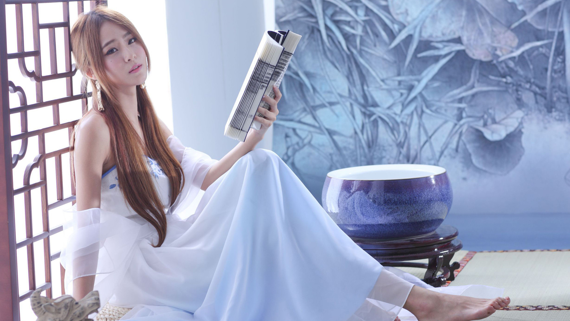 古装美女小雪庄温妮桌面壁纸