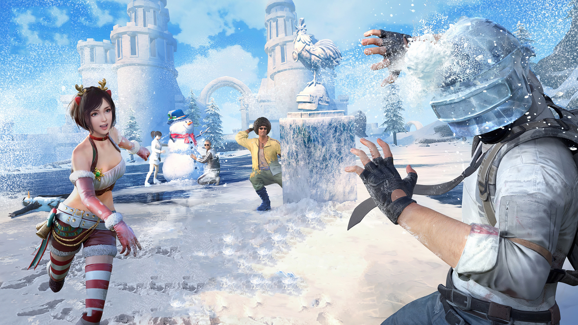 Pubg绝地求生冬天打雪仗高清壁纸