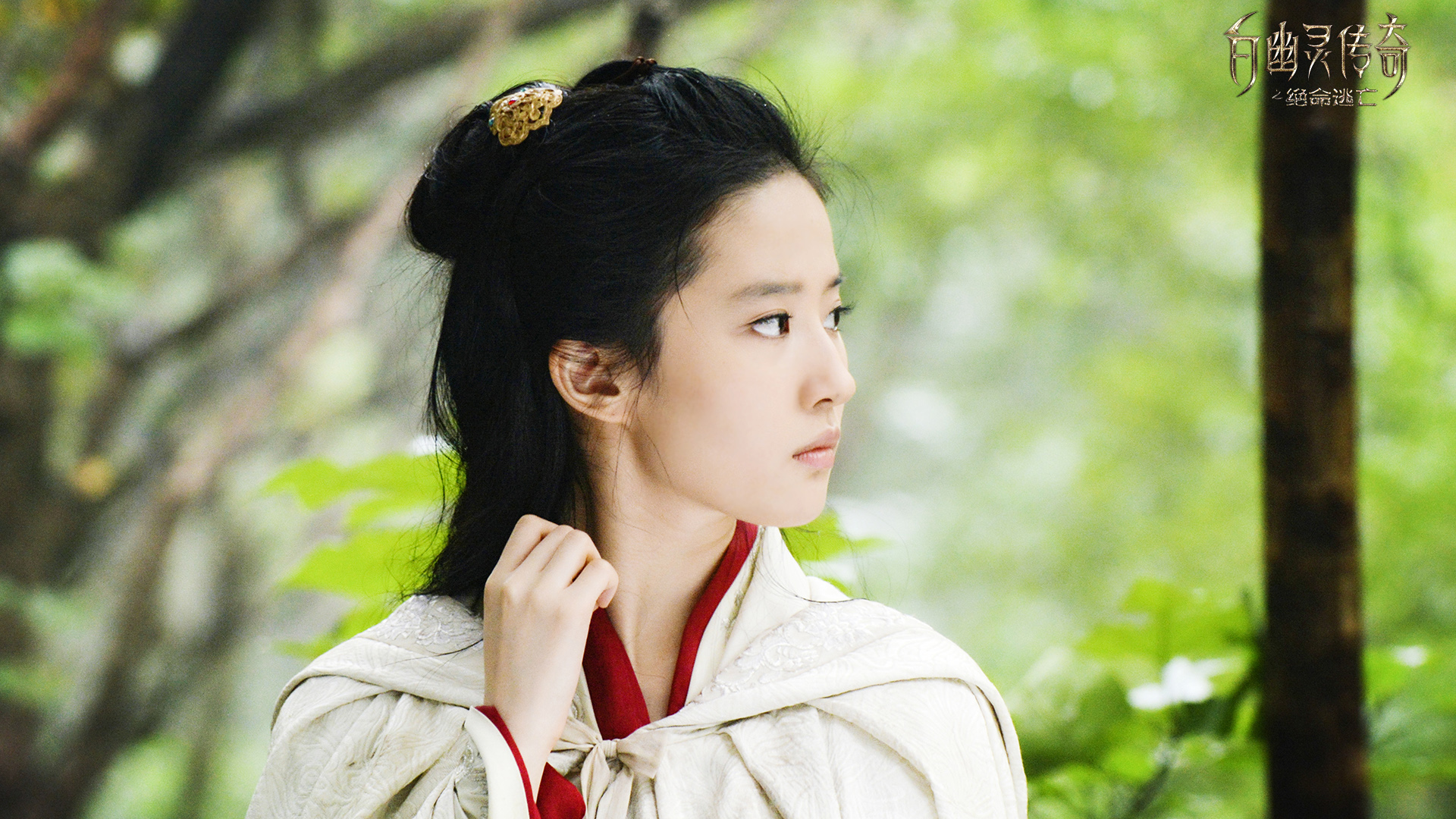 刘亦菲主演《白幽灵传奇之绝命逃亡》电影海报、剧照，绝美桌面壁纸免费下载