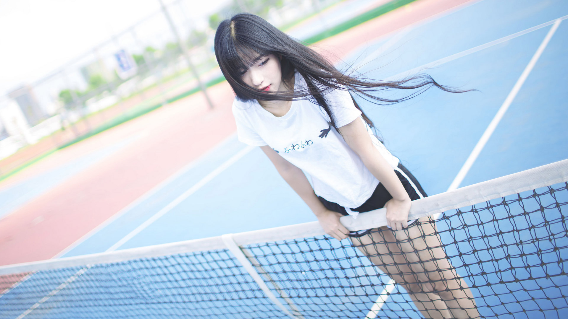 运动装美女 女孩 清凉写真 运动美女图片壁纸