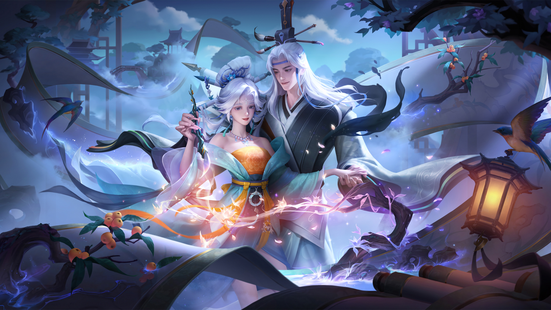 王者荣耀，画中仙干将莫邪，高清壁纸免费下载，电脑专属游戏背景