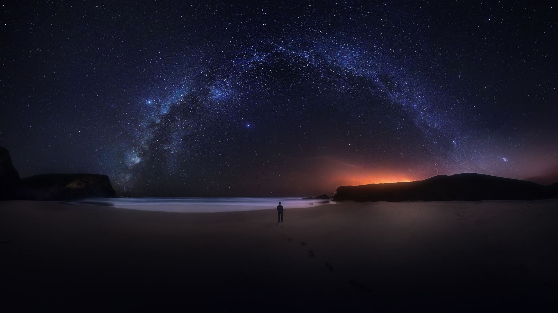 银河星空桌面壁纸，绝美风景，免费下载！