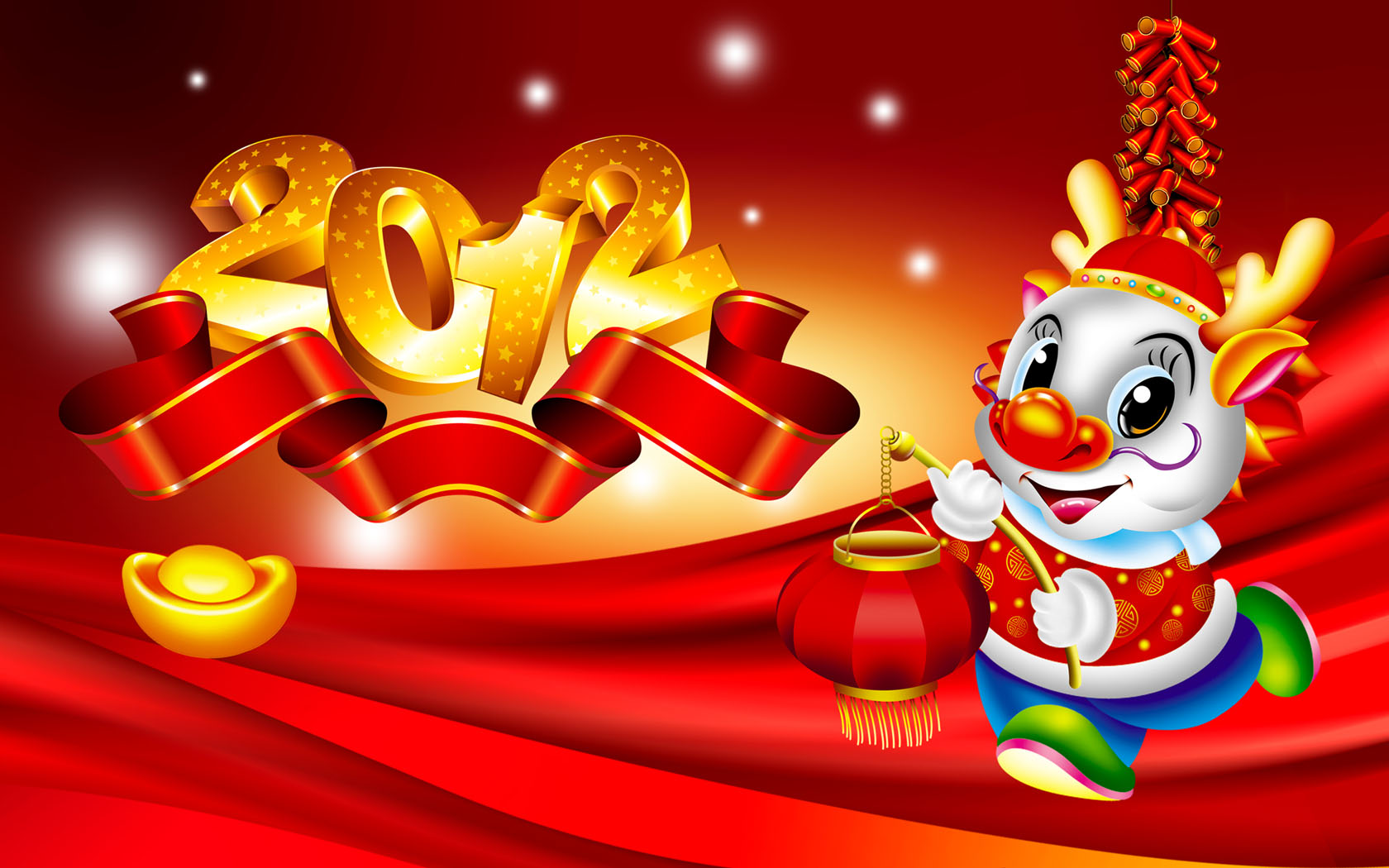 2012龙年春节壁纸，免费高清下载，祥瑞迎新贺岁！