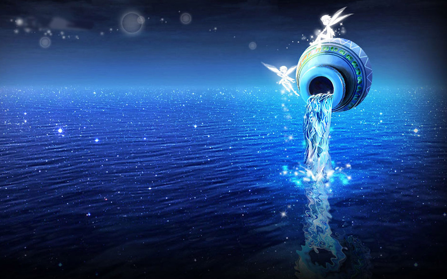 梦幻星空海壁纸设计，免费电脑壁纸高清下载