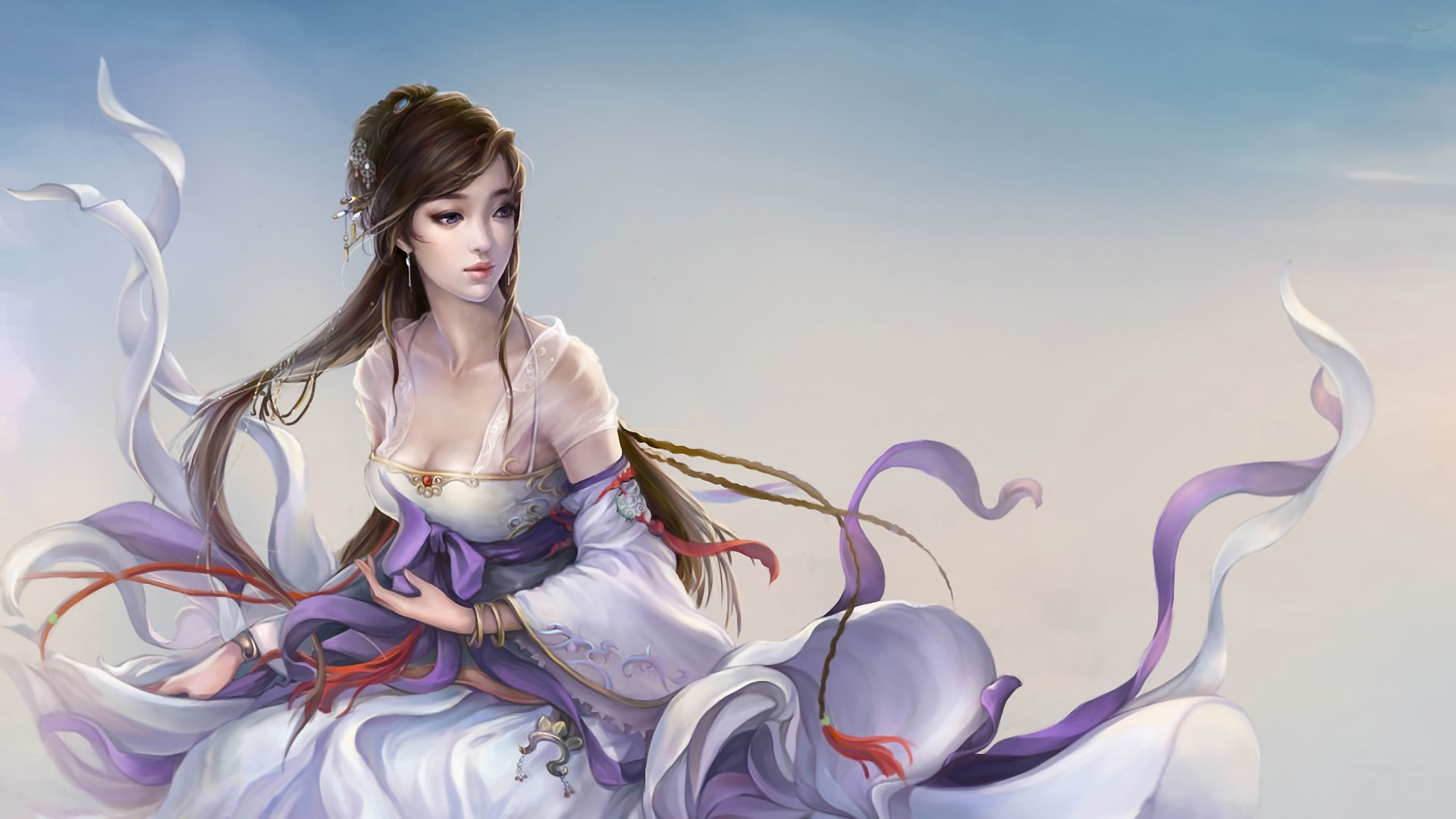 动漫古装美女高清壁纸，免费下载，装点你的电脑桌面