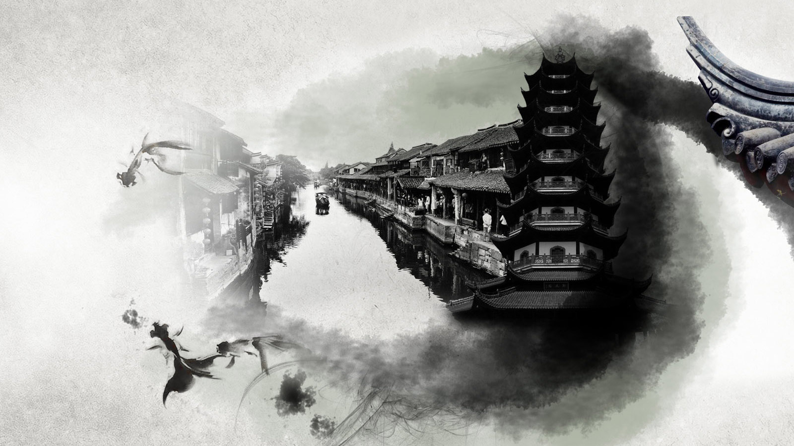 烟雨江南美景壁纸，免费下载，装点你的电脑桌面