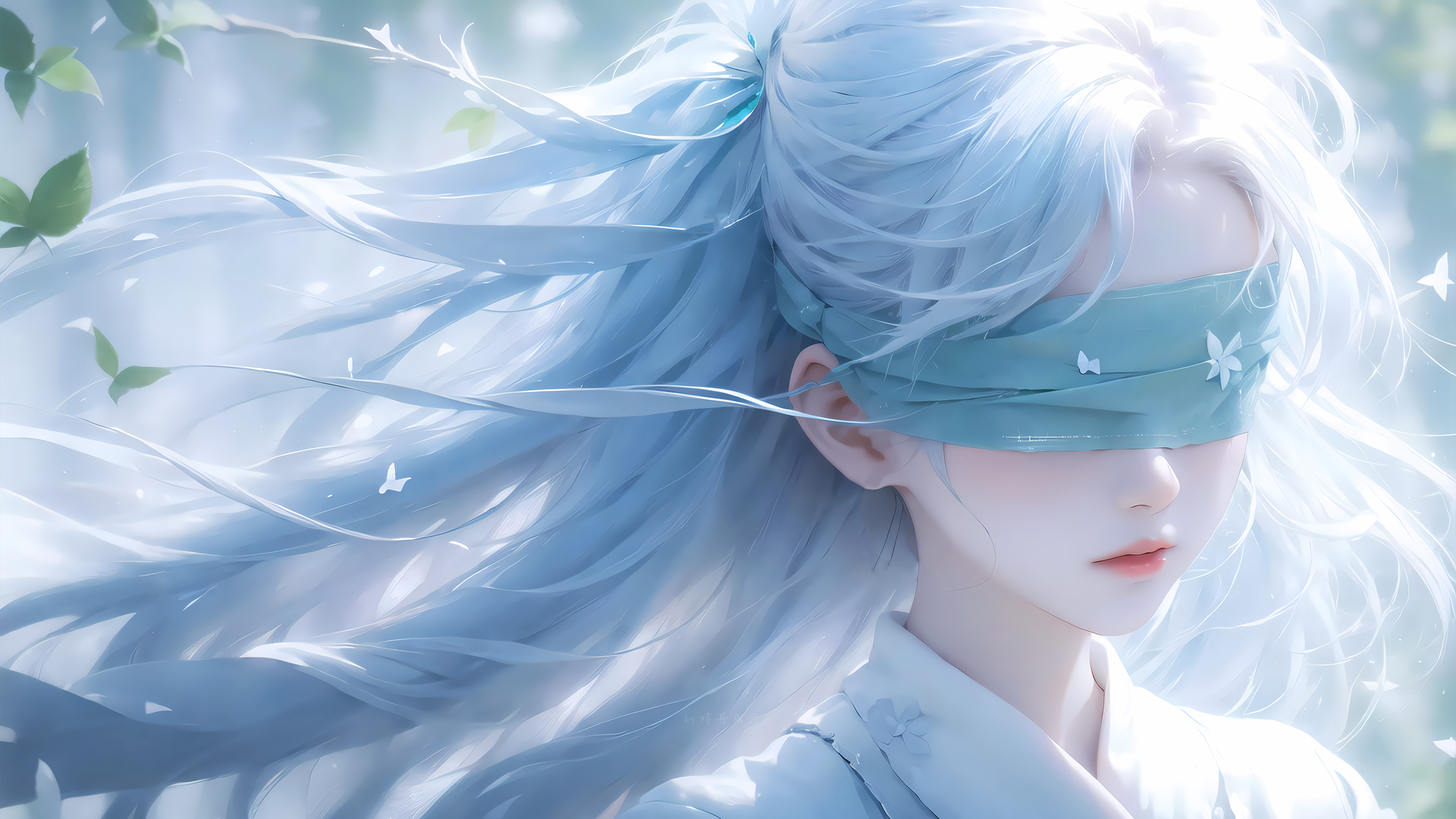 仙剑问情蒙眼少女炼丹画师，精选高清动漫壁纸，免费电脑桌面美化下载