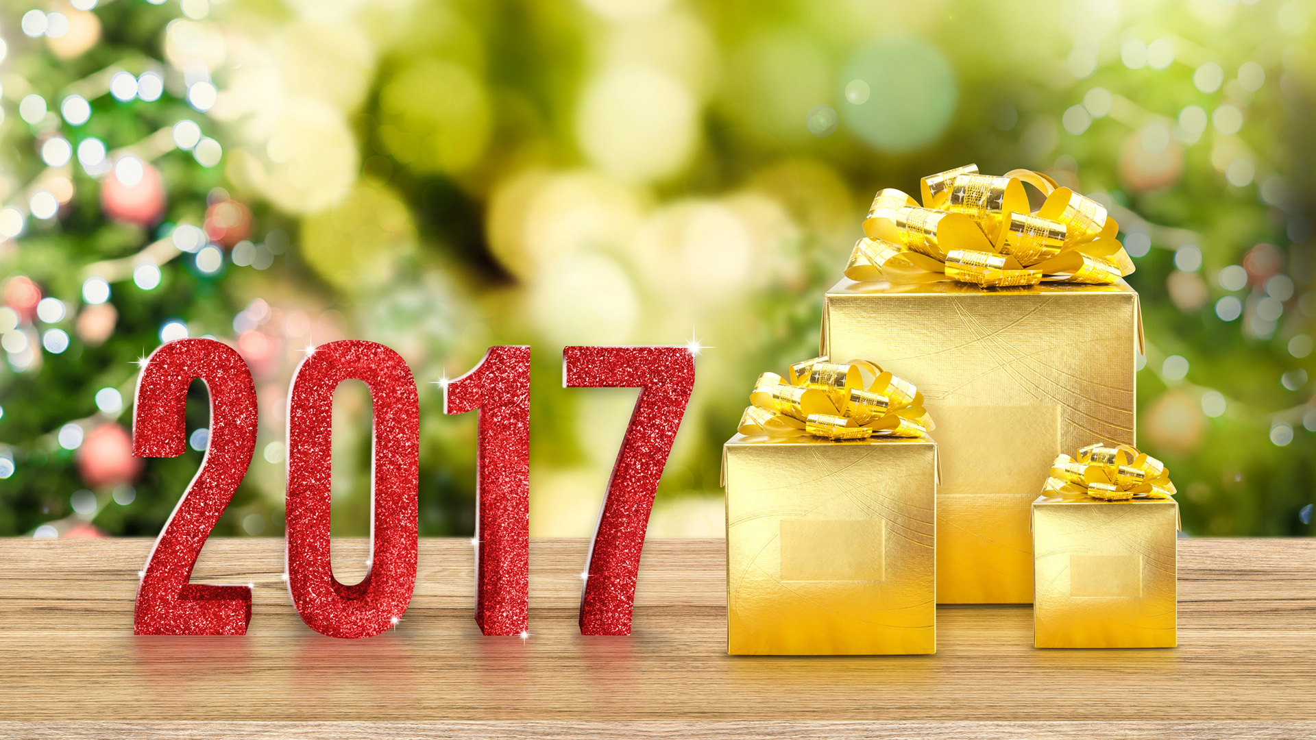 2017新年礼物，精选桌面壁纸，节日氛围免费下载！