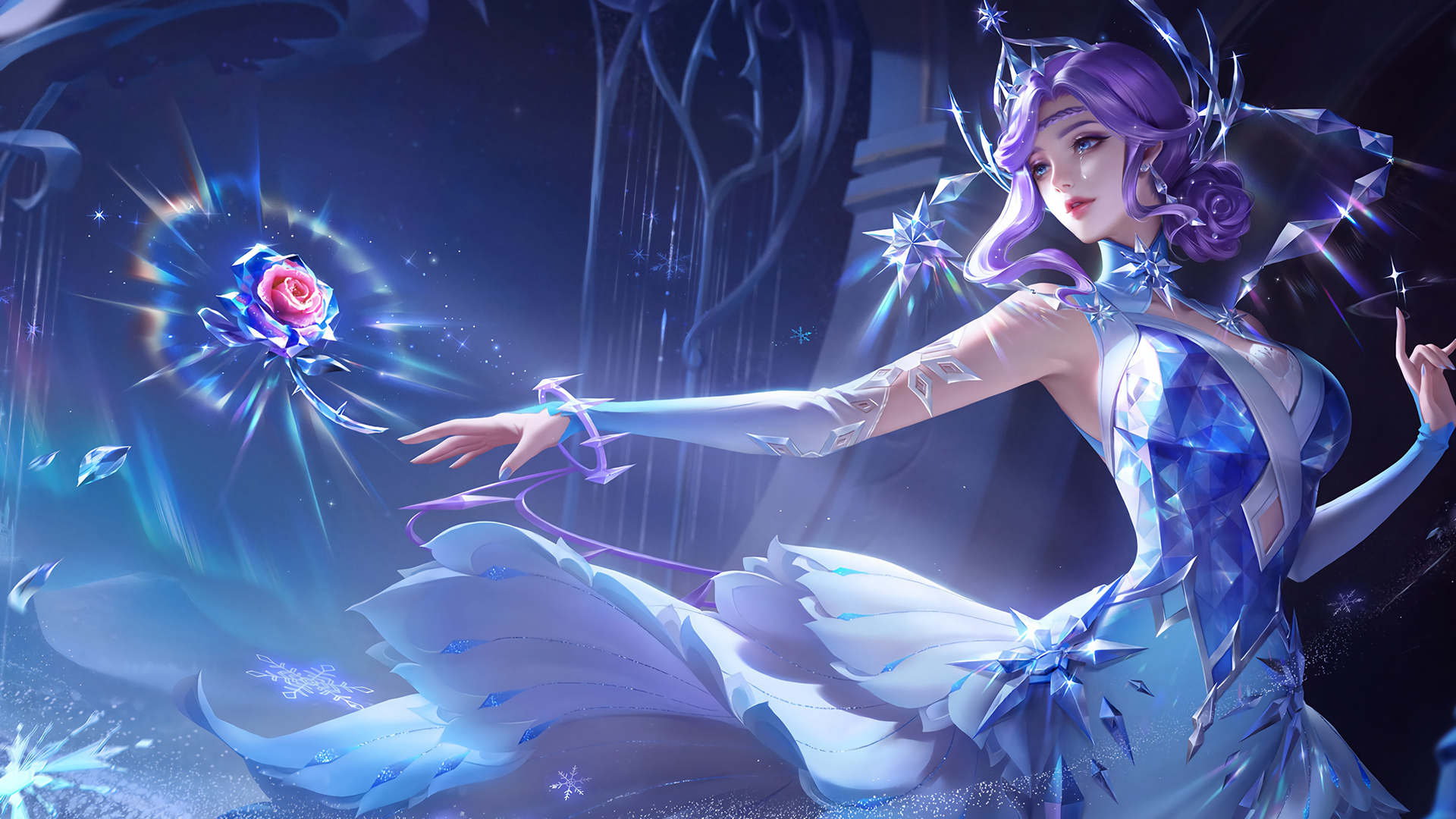 王者荣耀甄姬冰雪圆舞曲壁纸