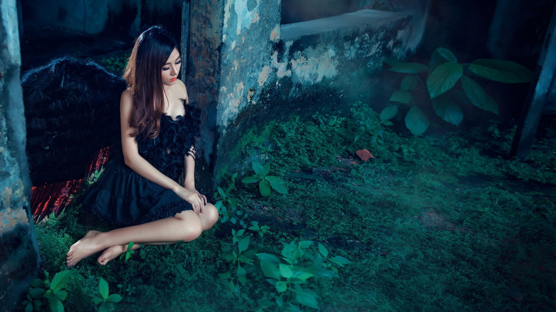 天使般女孩写真，免费美女壁纸下载，装点你的电脑桌面