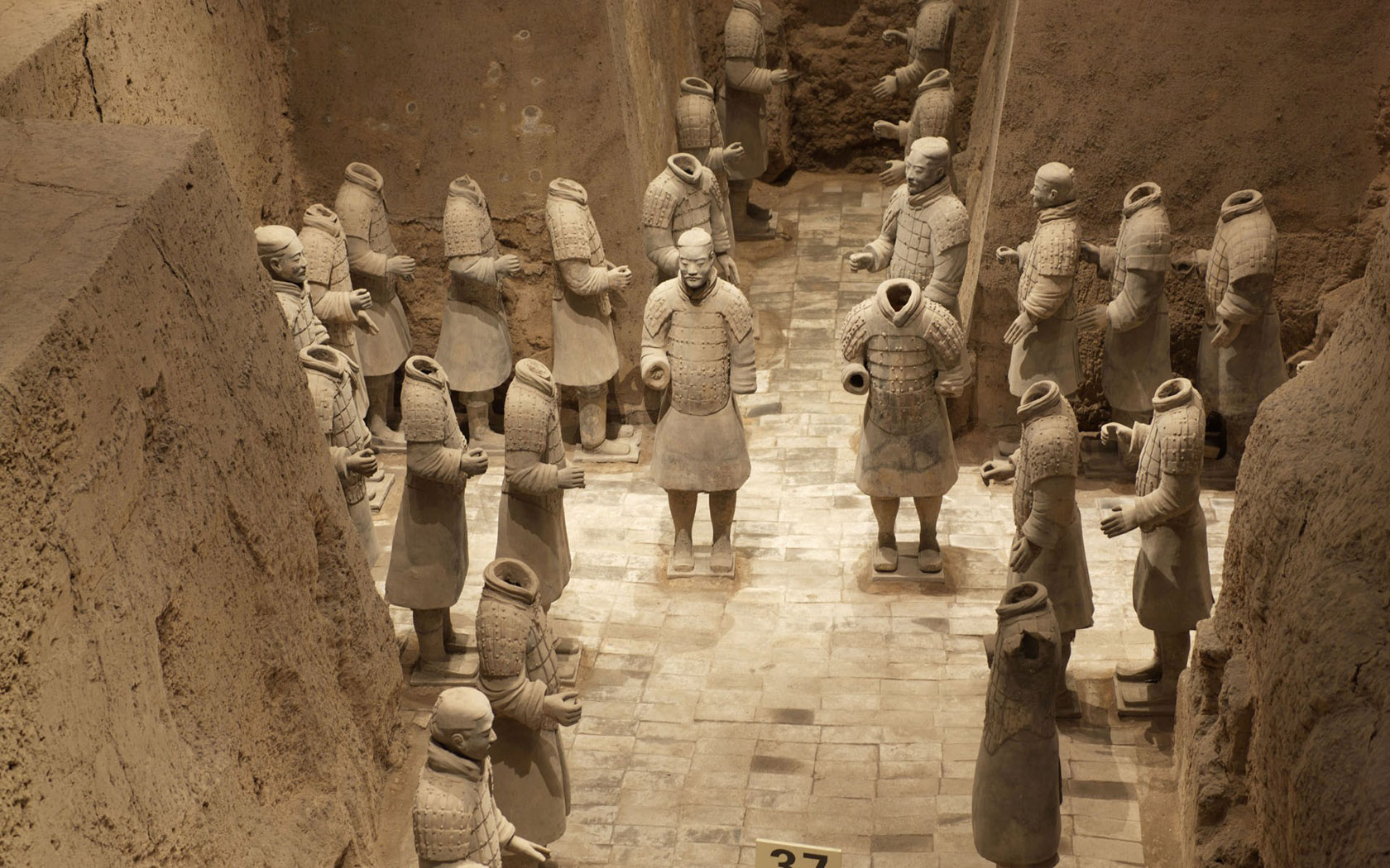 秦始皇兵马俑绝美风景桌面壁纸，免费下载，装点你的电脑桌面！