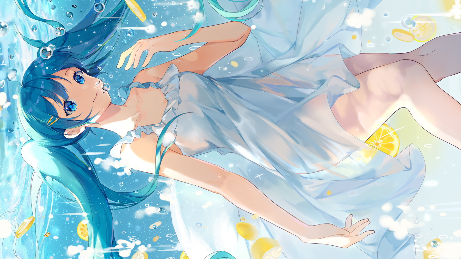 水下初音唯美高清2k动漫壁纸