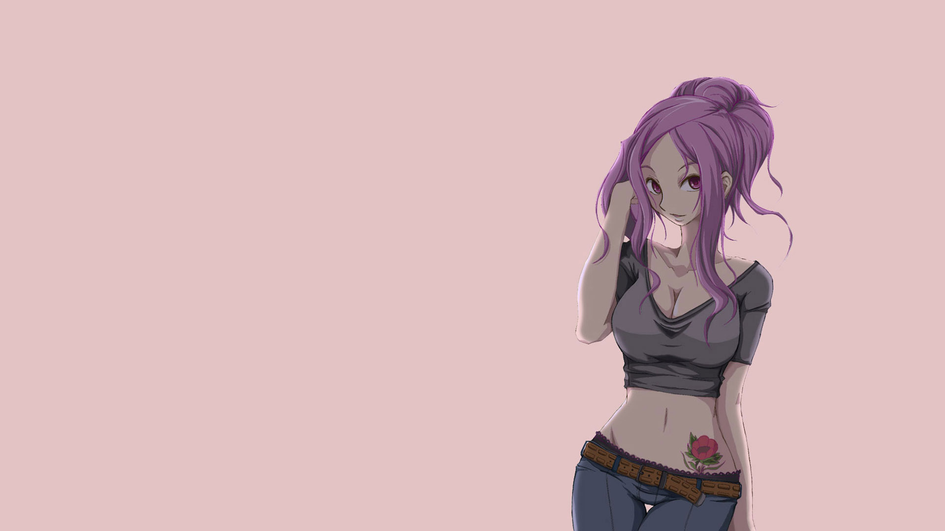 性感卡通美女壁纸，免费动漫电脑桌面背景高清下载