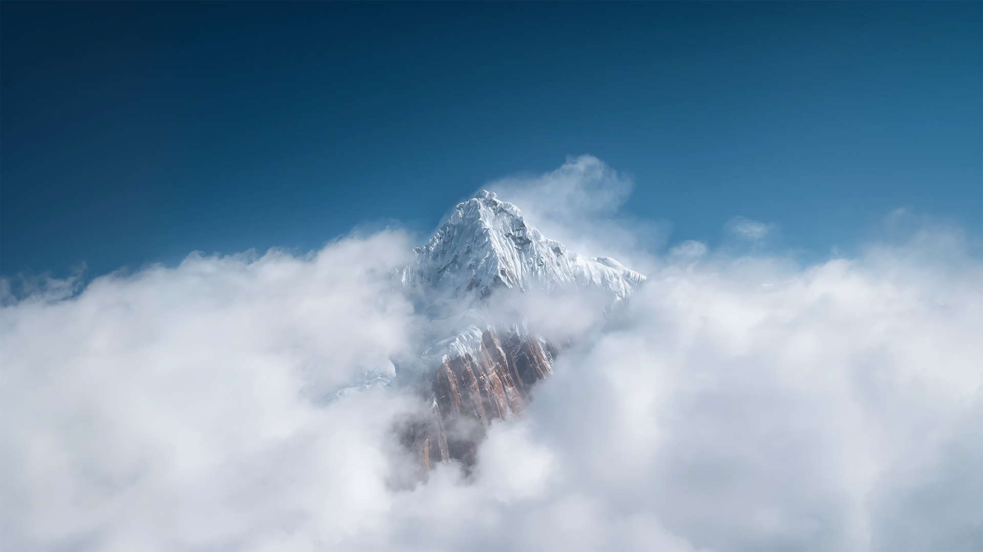 雪山云景高清桌面壁纸，免费电脑壁纸下载