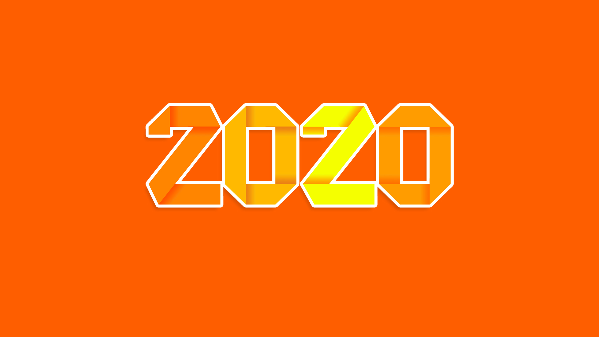 2020个性艺术字体壁纸
