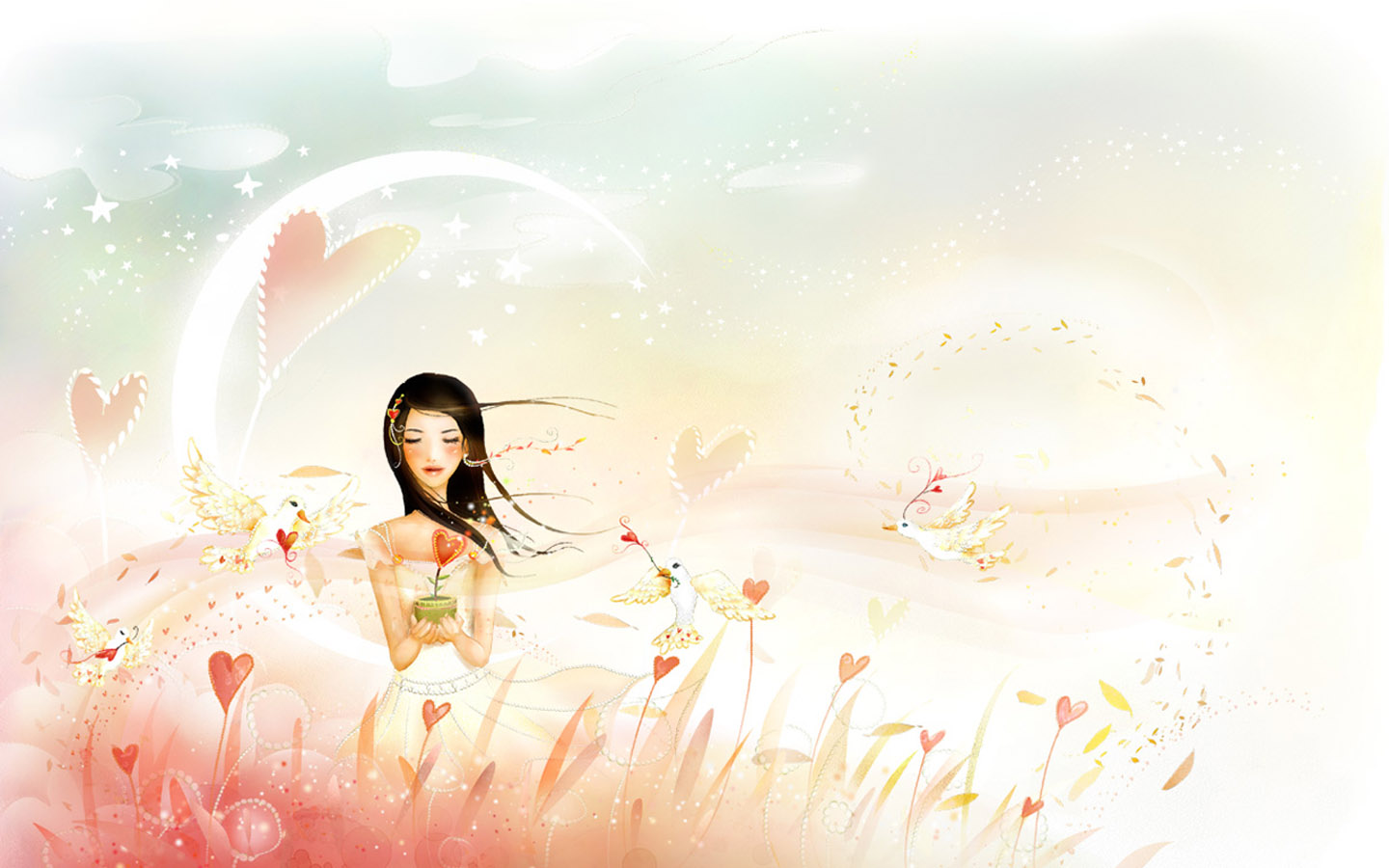 美女风景壁纸，唯美高清免费电脑壁纸下载