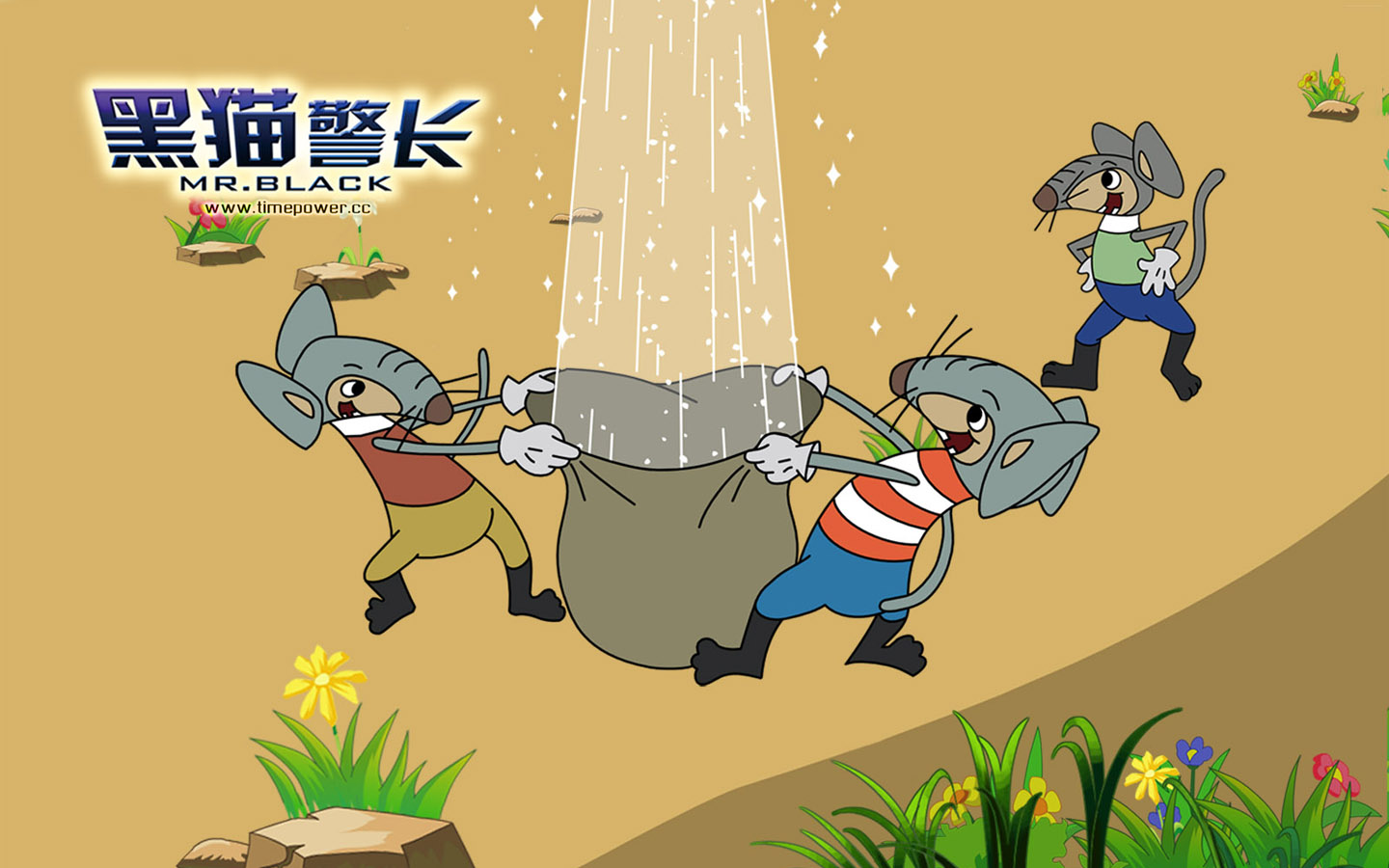 黑猫警长动漫壁纸，免费电脑桌面背景下载