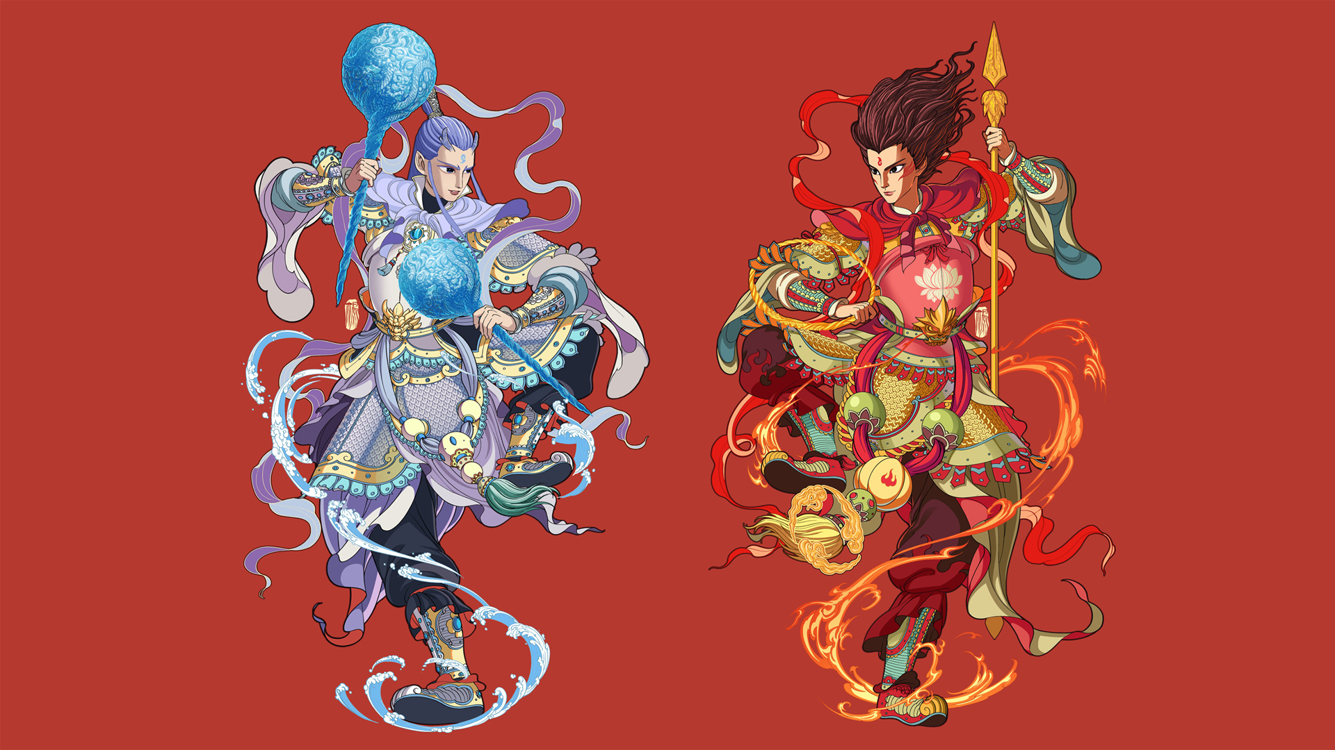 哪吒敖丙高燃壁纸