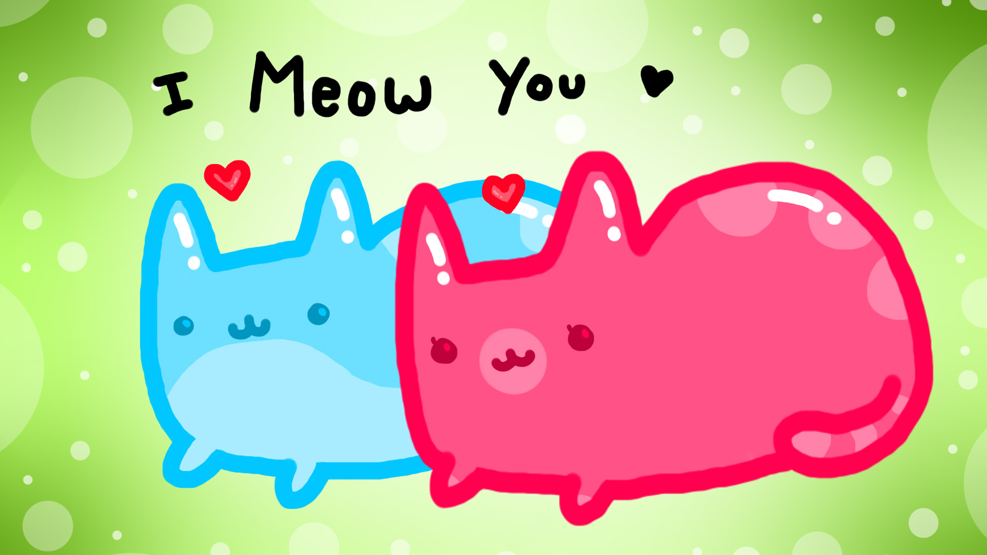 i meow you 可爱猫咪主题桌面壁纸，免费下载高清电脑壁纸