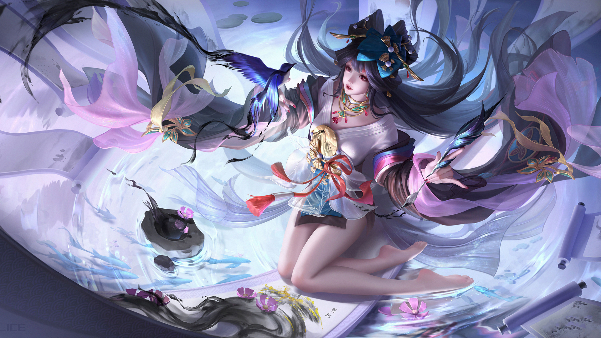阴阳师 花鸟卷美女壁纸