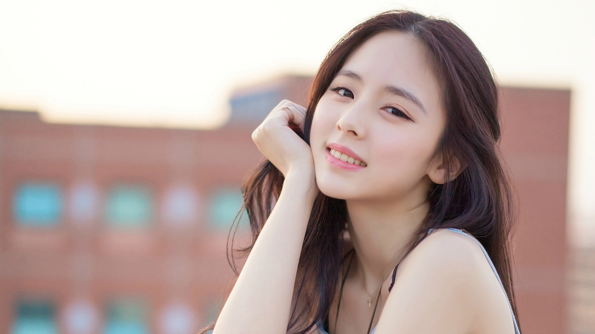 甜素美，清新甜美女孩壁纸，清纯美女免费下载，电脑桌面新选择！