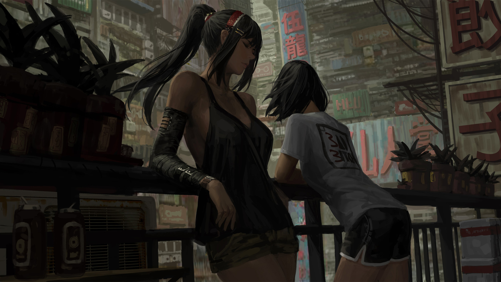 帅气酷飒运动美女好看动漫美女壁纸