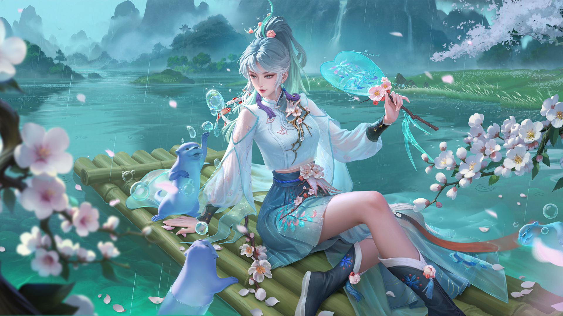 王者荣耀上官婉儿春霖将至高清游戏壁纸免费下载