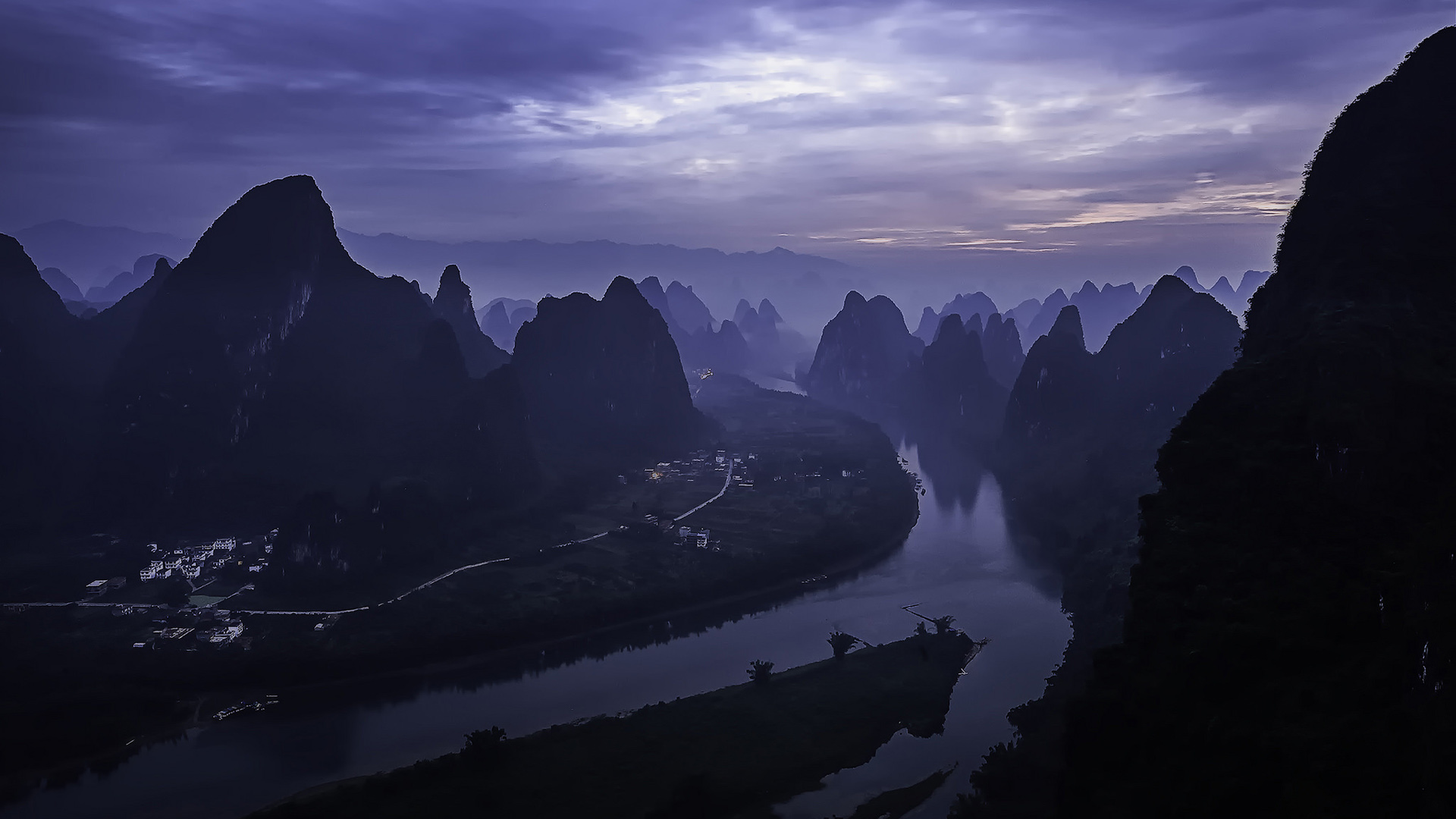 桂林漓江游，绝美风景壁纸，免费电脑桌面下载