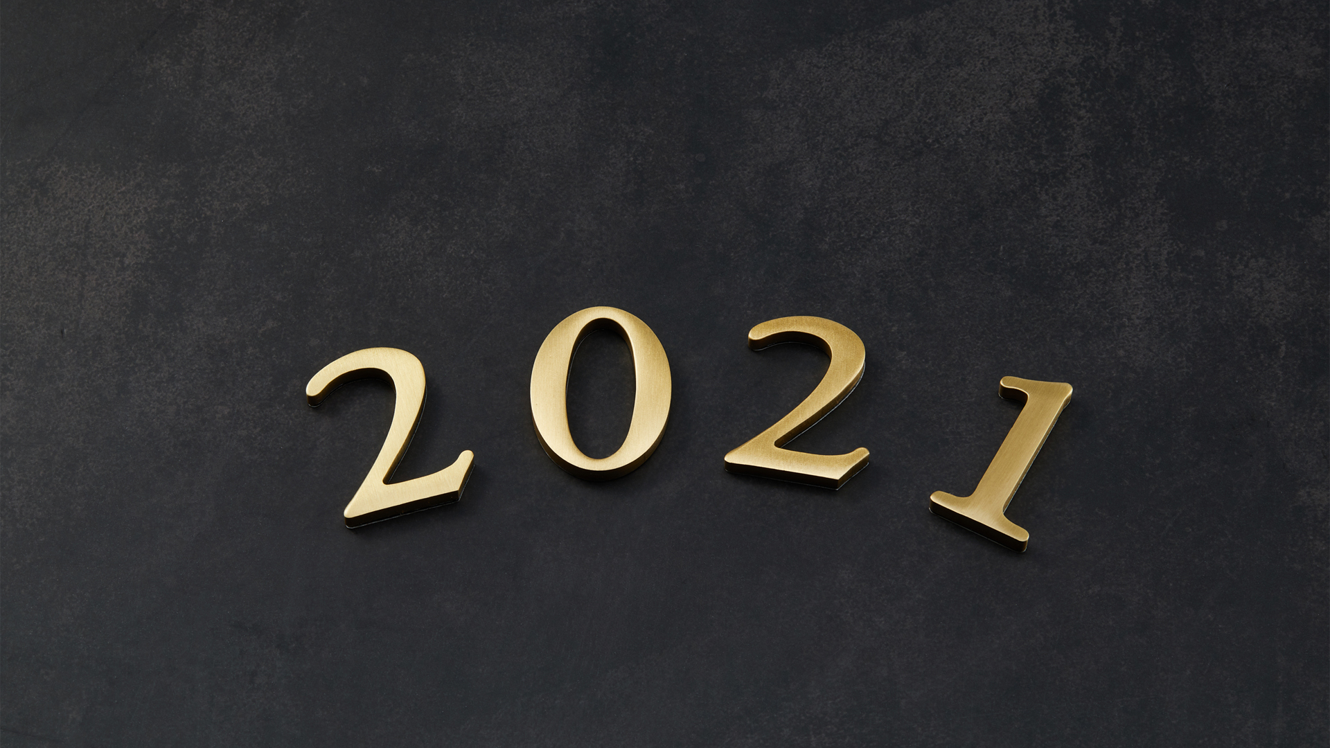 2021年金色字体桌面壁纸
