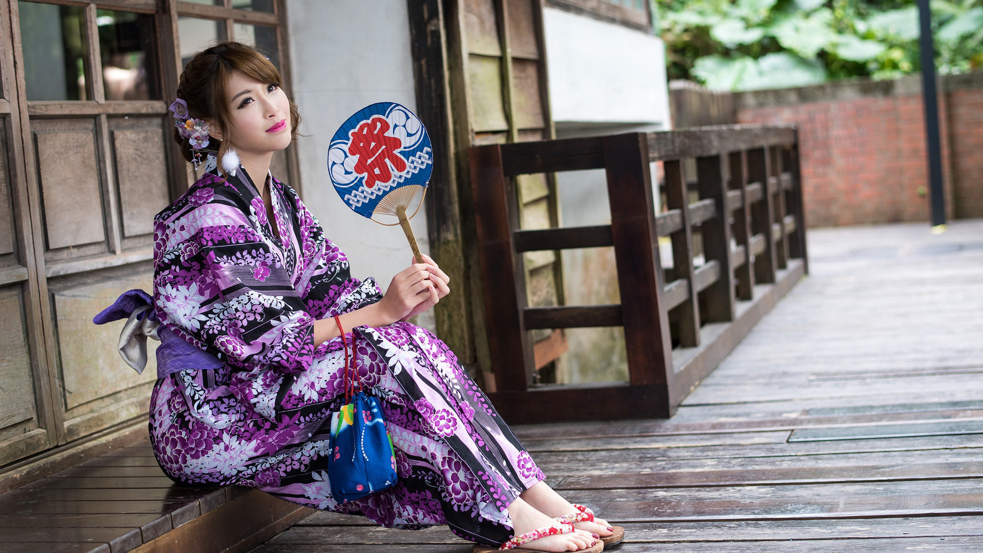 日本和服美女高清壁纸，免费电脑桌面背景下载