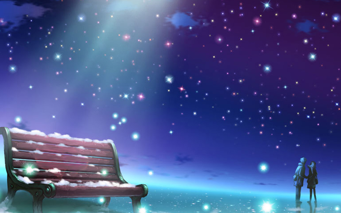 流星浪漫之夜，绝美壁纸免费下载，装点你的电脑桌面