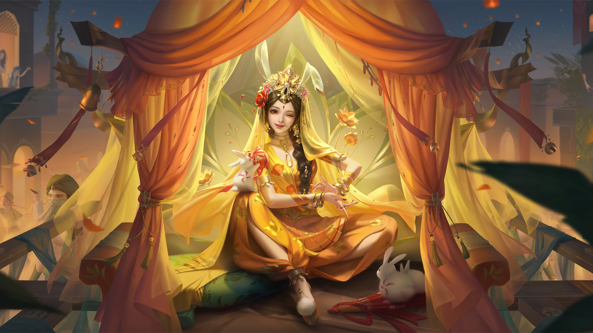王者荣耀，公孙离玉兔公主精美壁纸，免费电脑壁纸下载