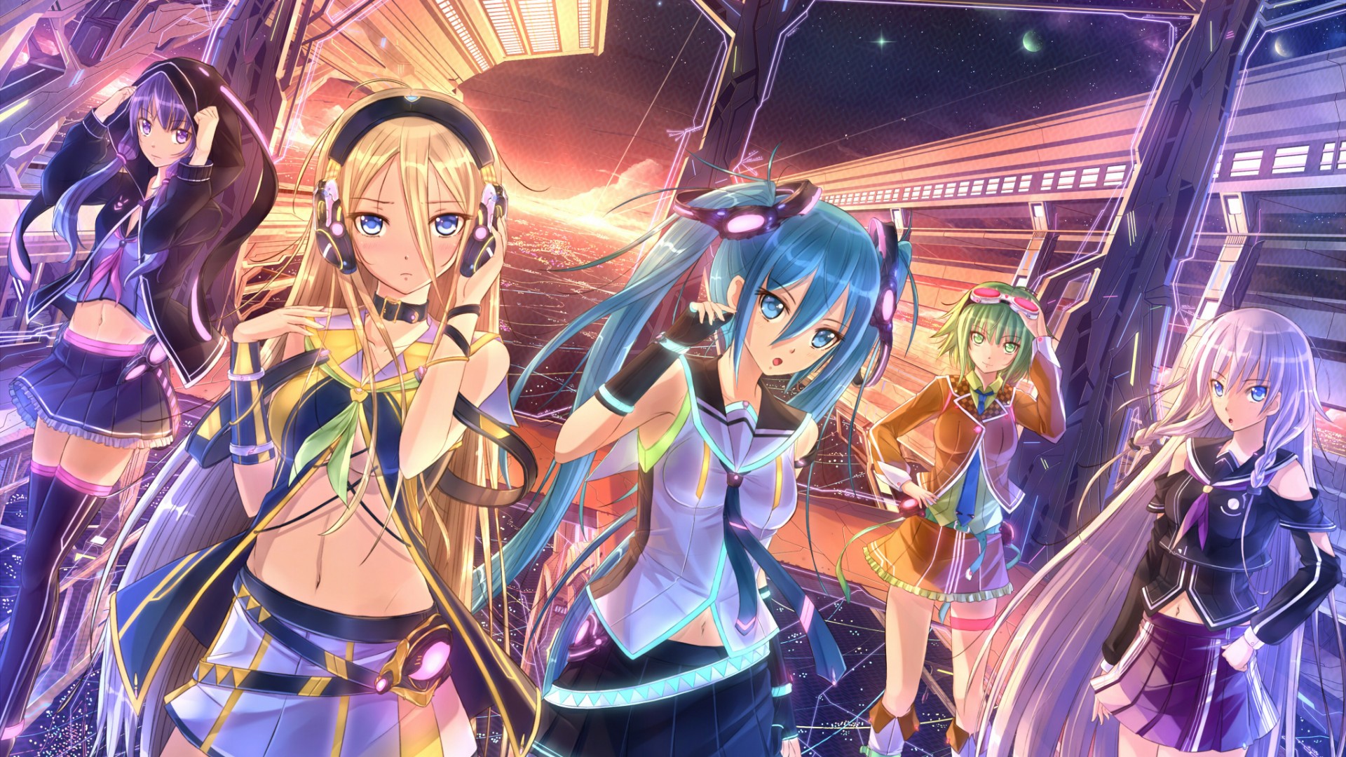 初音未来，宇宙美少女穿越未来，精选桌面壁纸免费下载！