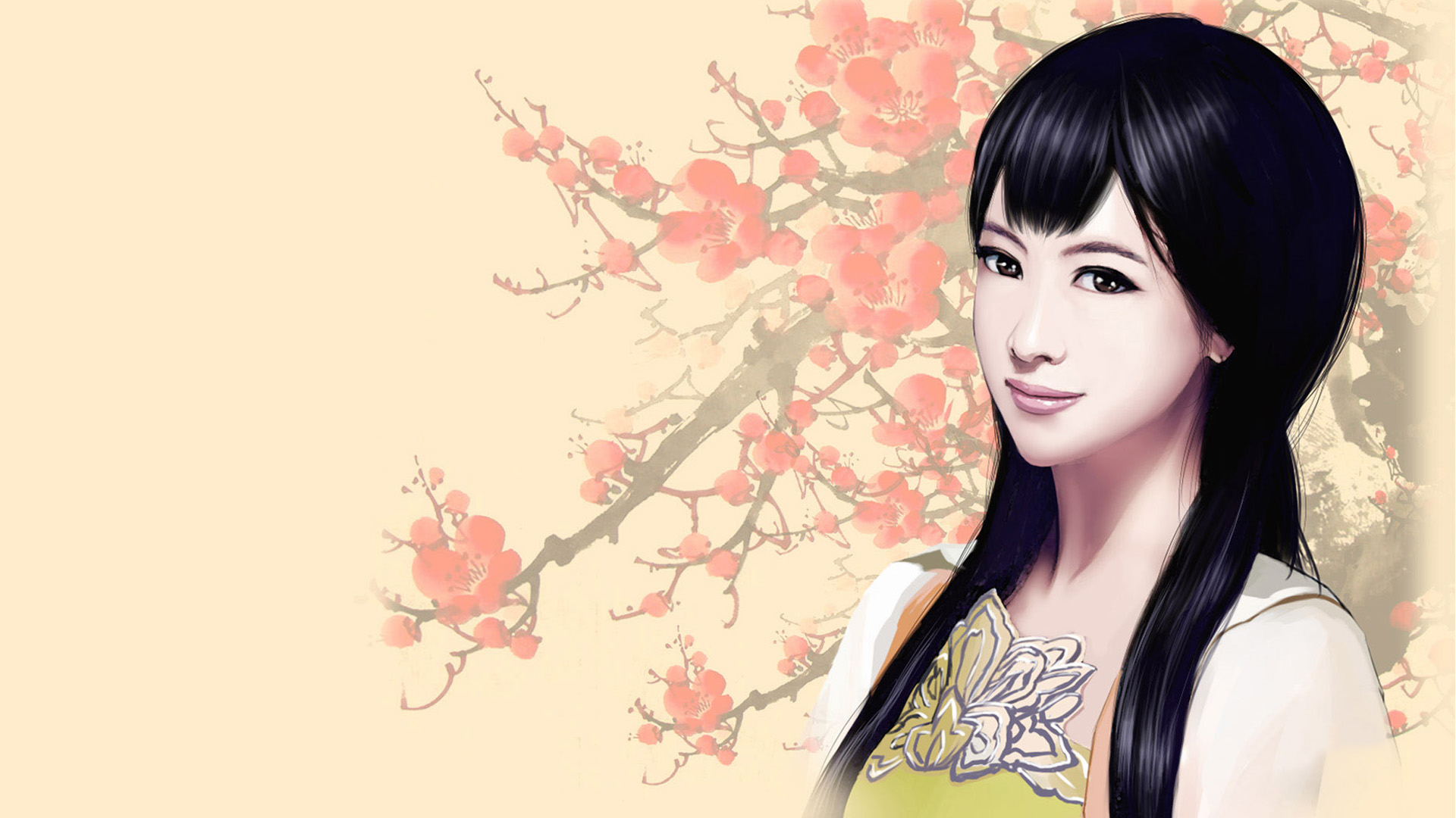 中国风美女桌面壁纸，唯美高清，免费下载，装点你的电脑桌面