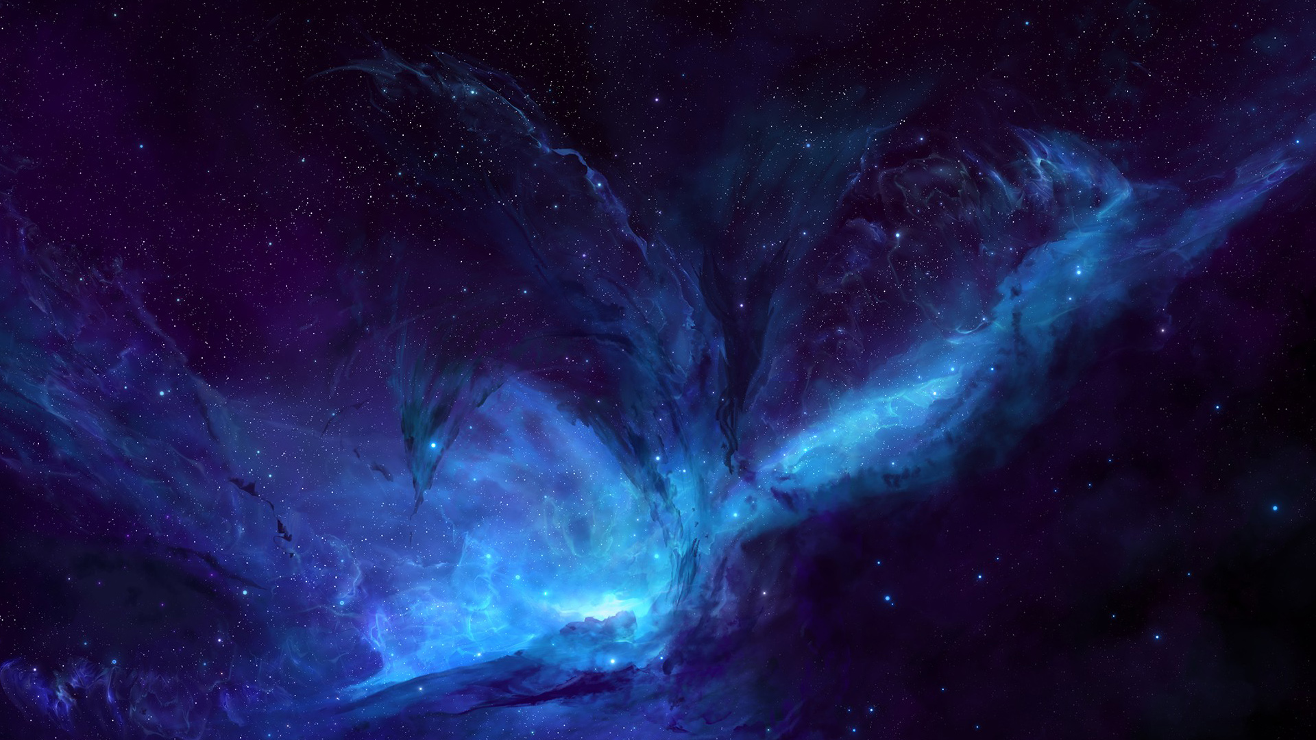 美丽梦幻星夜星空高清壁纸