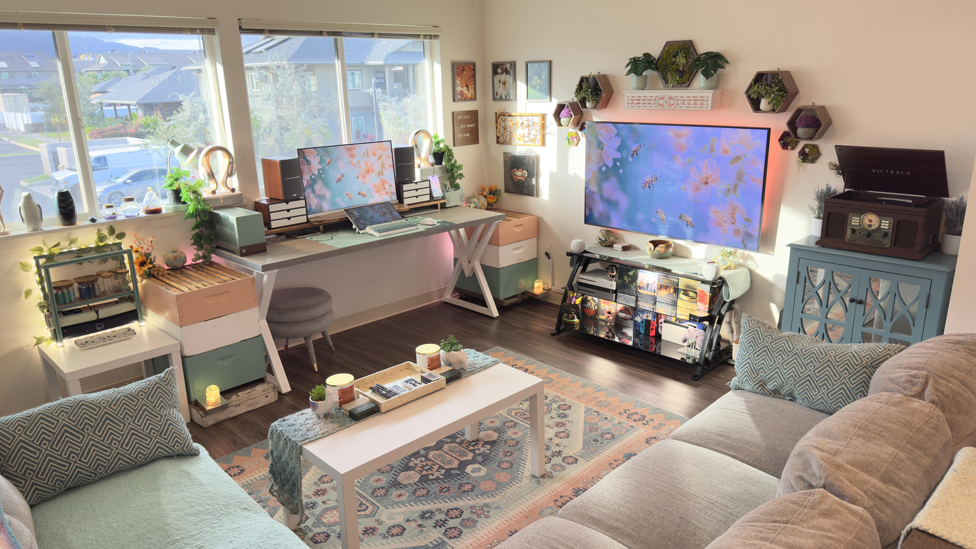 明亮客厅家居布局高清风景免费电脑壁纸下载