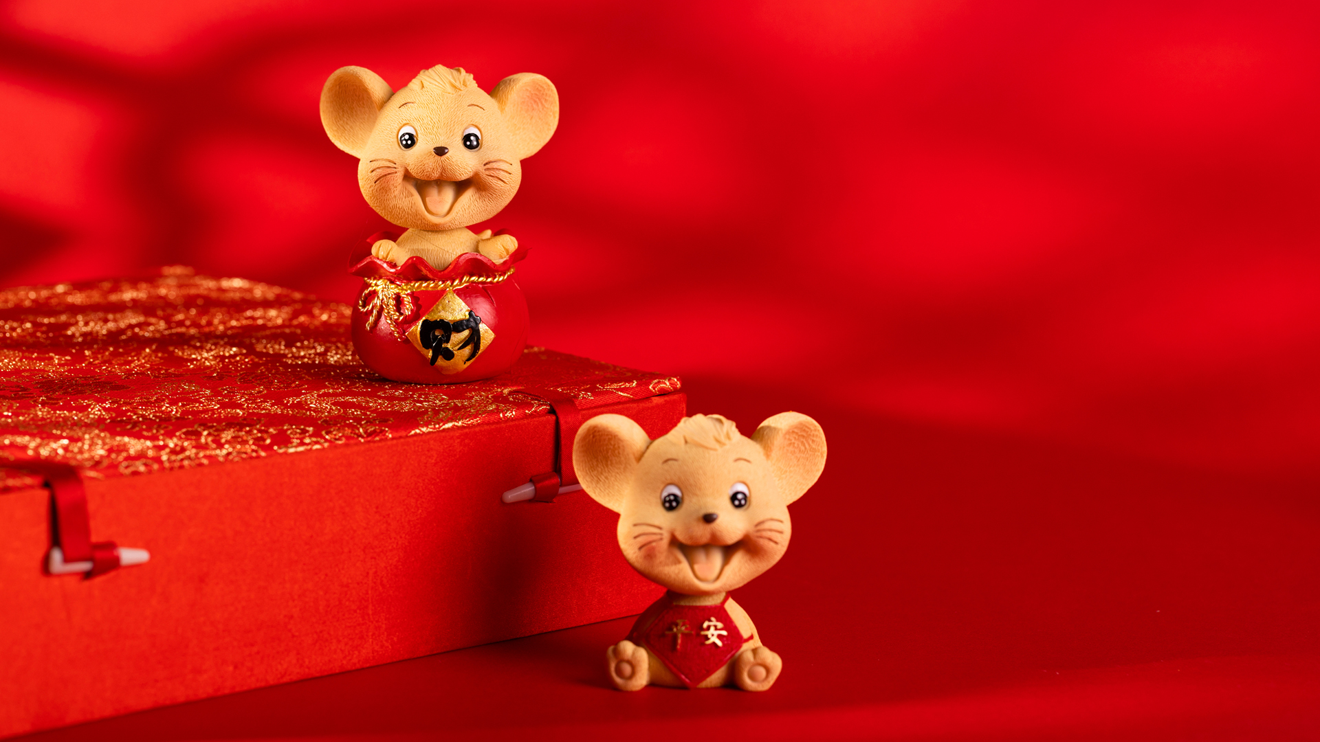 2020金色鼠年新年高清壁纸，节日精选，免费电脑壁纸下载