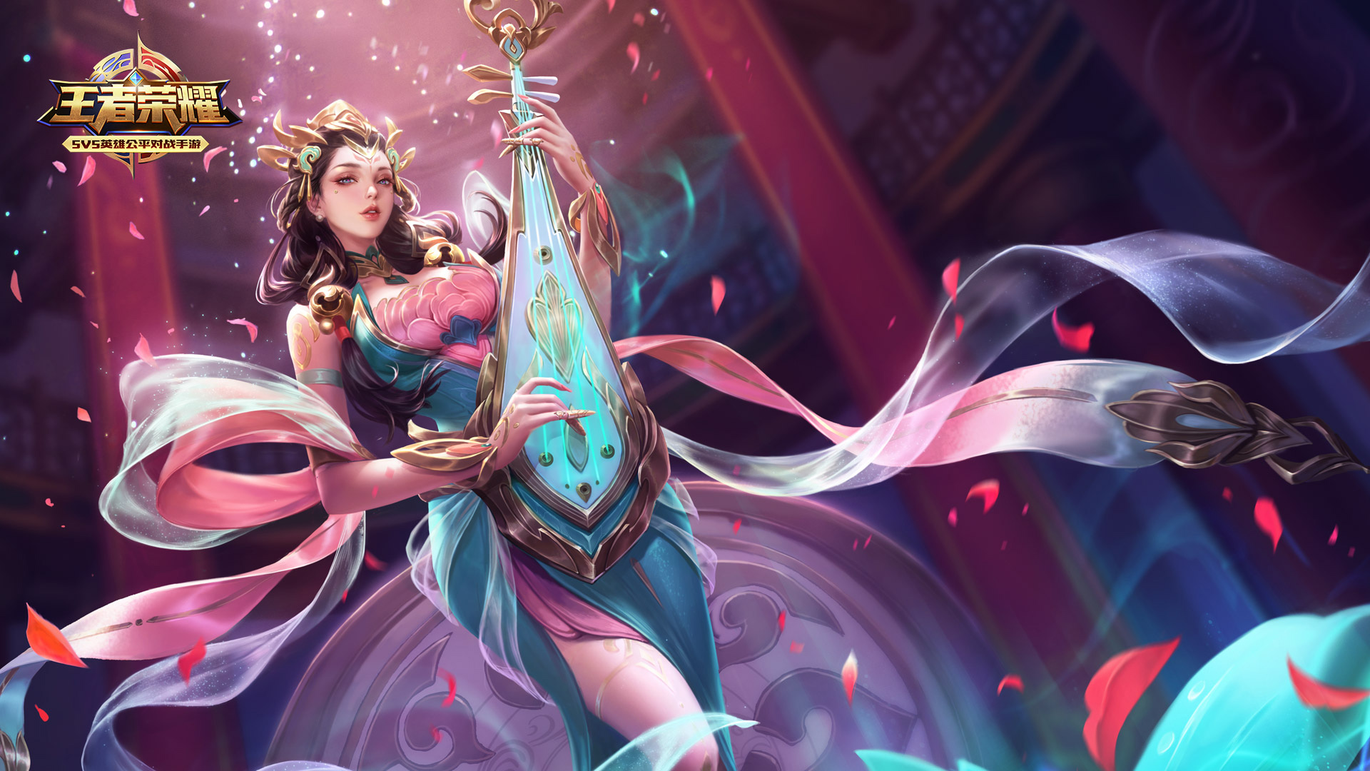 王者荣耀，霓裳风华杨玉环绝美壁纸，免费电脑版高清下载
