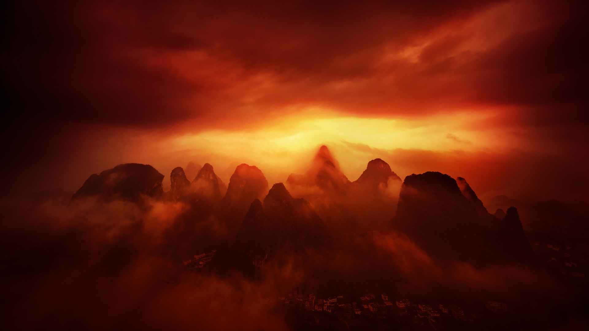 广西桂林山水风光壁纸，唯美摄影精选，免费电脑桌面背景下载