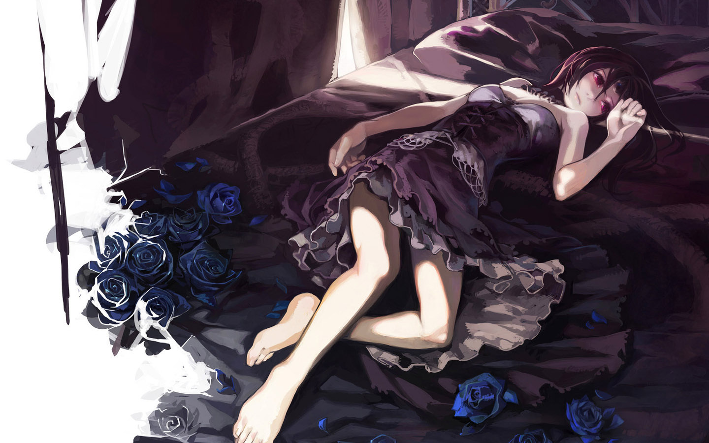 动漫美少女壁纸，免费高清桌面背景下载