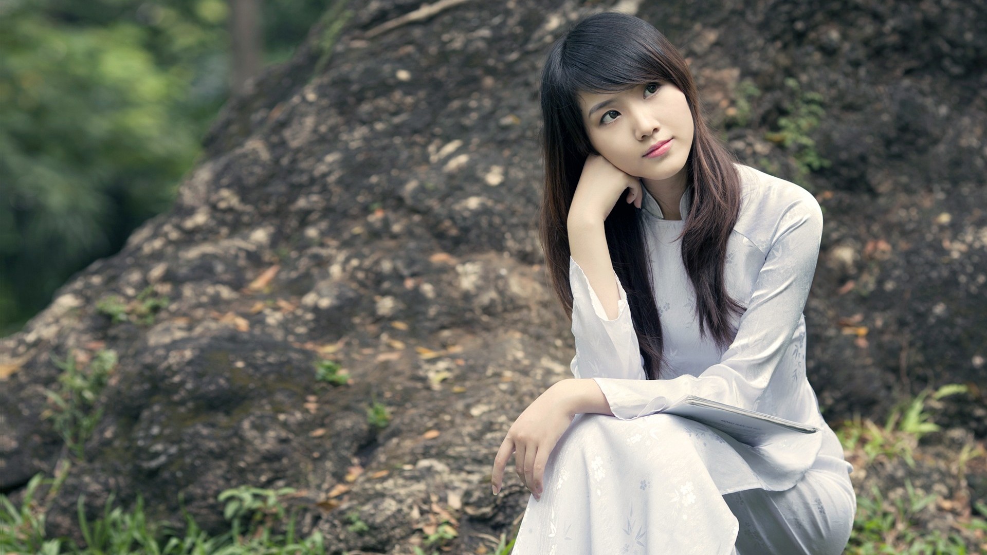 文艺清新美女壁纸，免费下载，尽显文静小清新风范