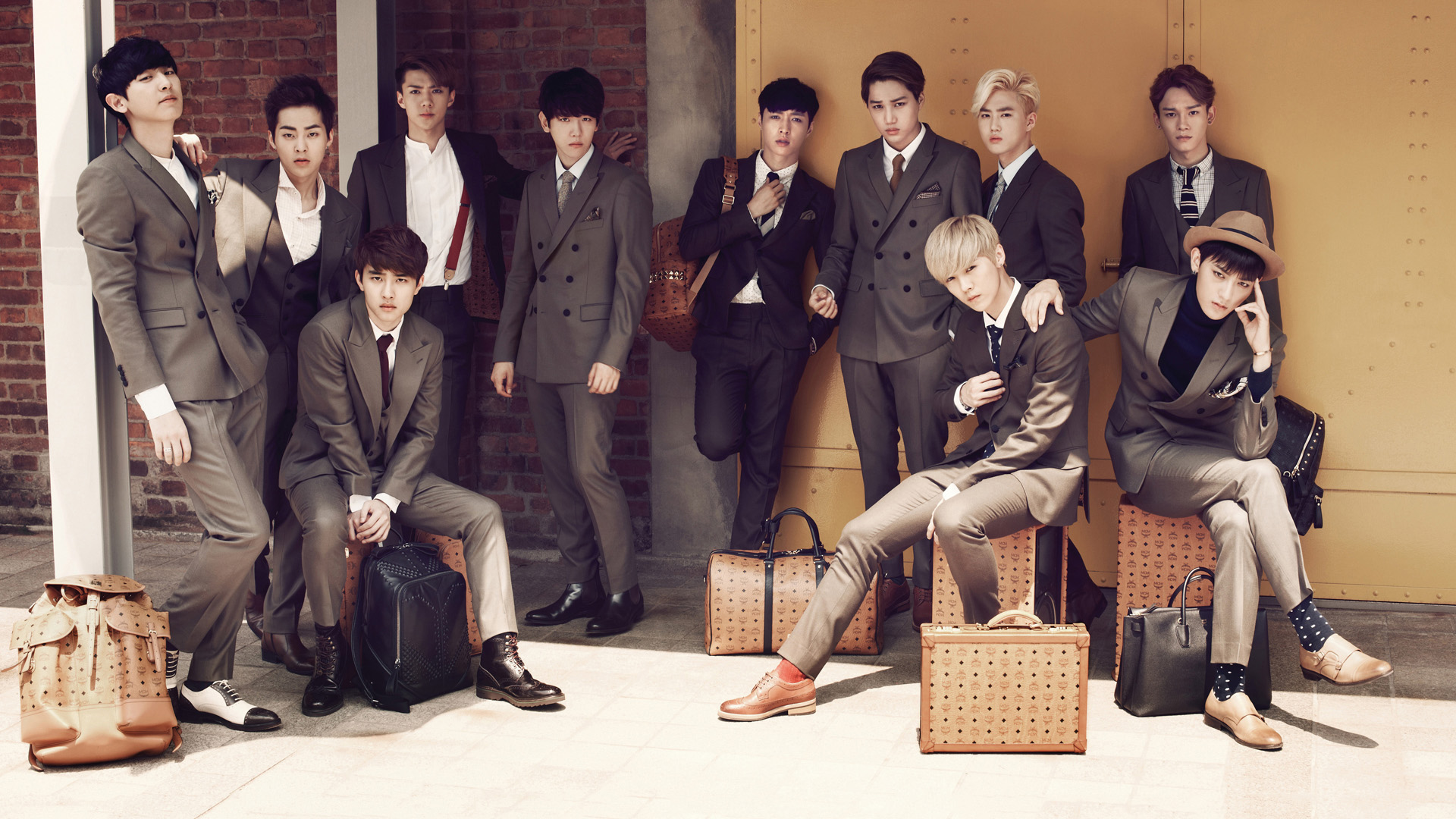EXO,长腿男神,日韩,EXO桌面壁纸