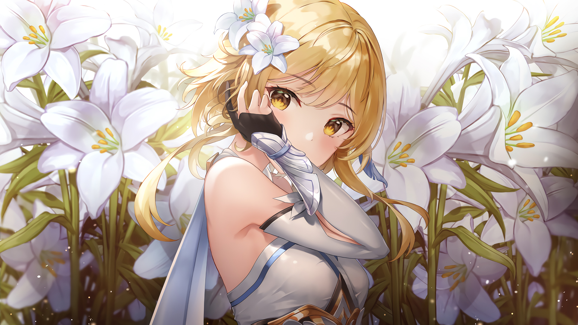 原神，花丛少女绝美壁纸，高清免费下载，装点你的电脑桌面