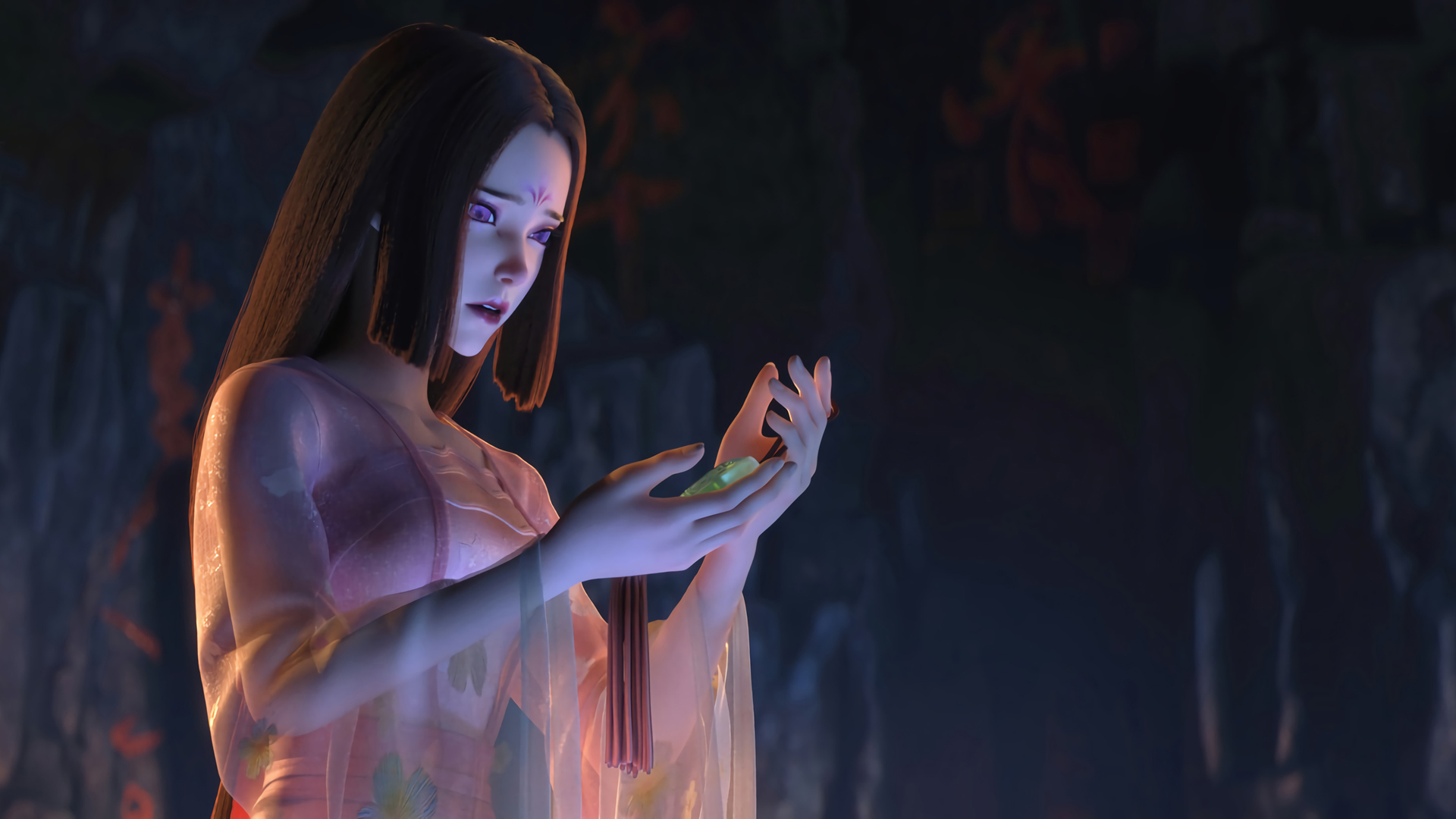 白蛇2青蛇劫起，唯美桃花妖壁纸，免费影视电脑壁纸下载