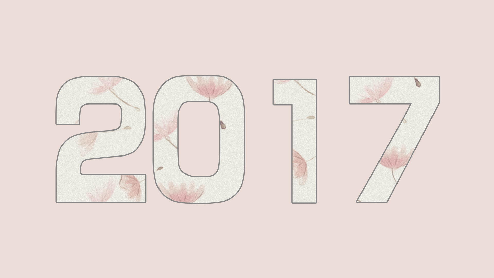 2017粉色新年高清桌面壁纸，节日氛围免费下载，点亮你的电脑桌面！