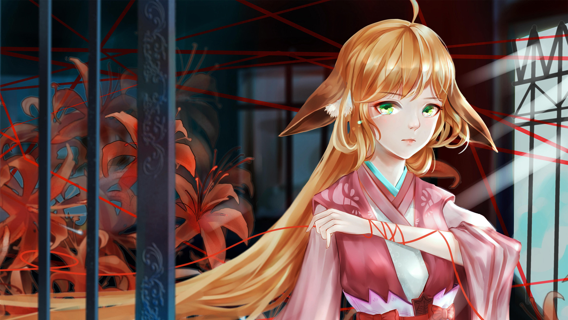 狐妖小红娘绝美壁纸，免费动漫桌面背景，一键下载装点你的电脑屏幕