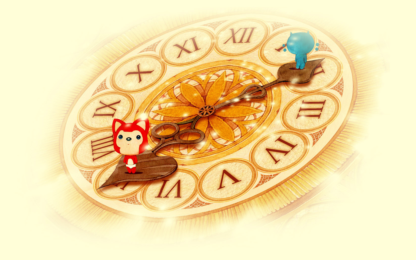 2011元旦动漫祝福壁纸，免费高清电脑壁纸下载