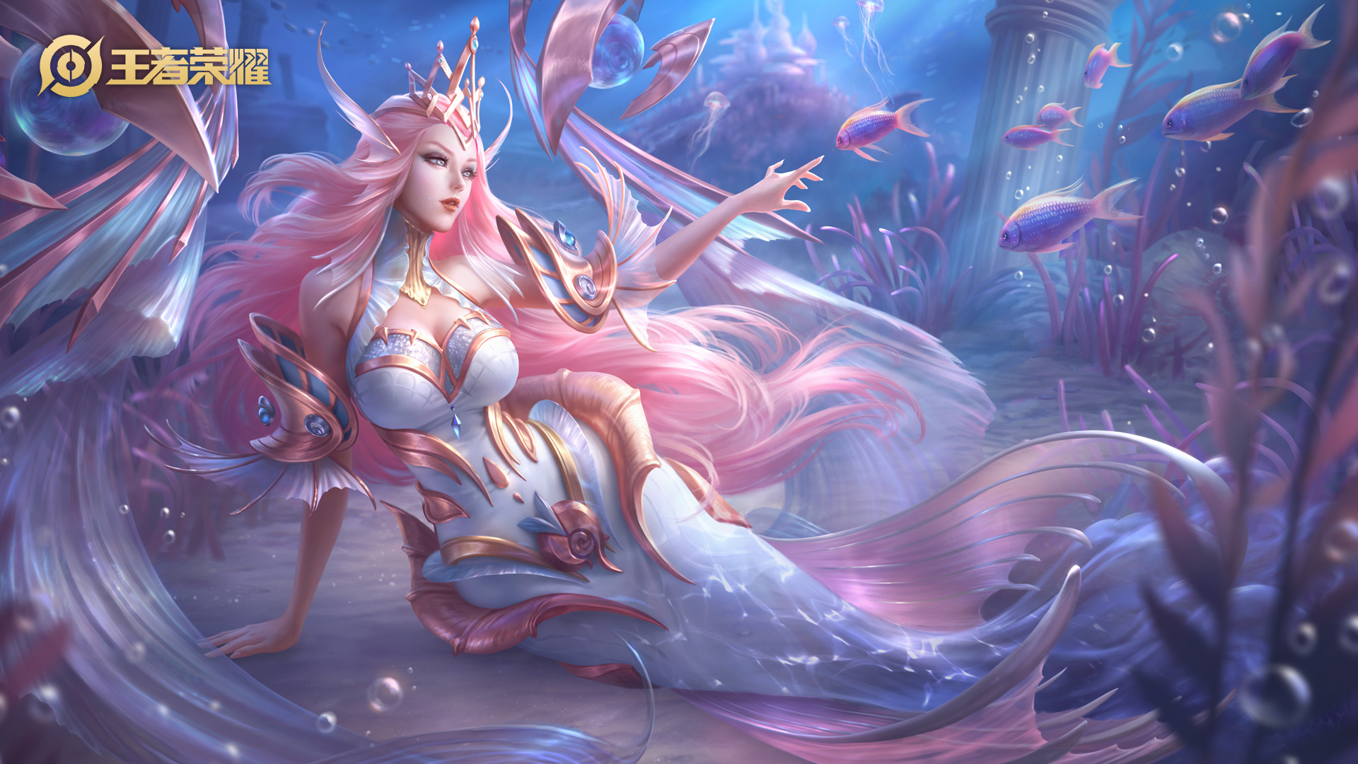 王者荣耀，武则天幻海之心精美壁纸，免费电脑版下载
